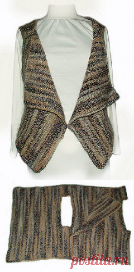 Ravelry: Супер Легкий жилет модели Ренате Киркпатрик