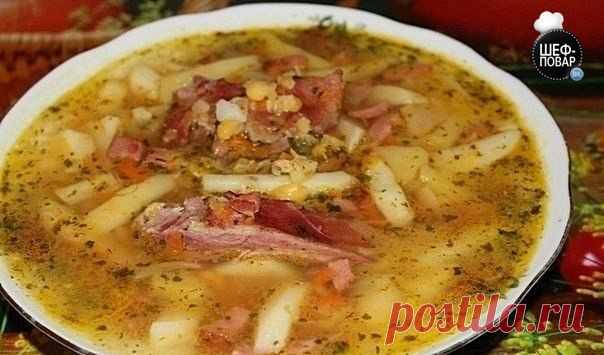 Гороховый супчик с копчёностями | Банк кулинарных рецептов