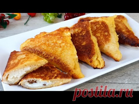 Очень вкусные и Быстрые пирожки (бутерброды) на сковороде