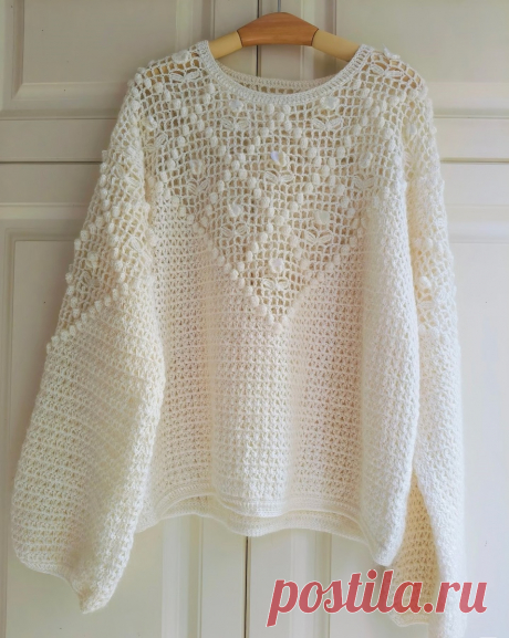 Вязанные ажурные блузы с длинным рукавом - вне времени и сезона. | Зеленая комната | Дзен