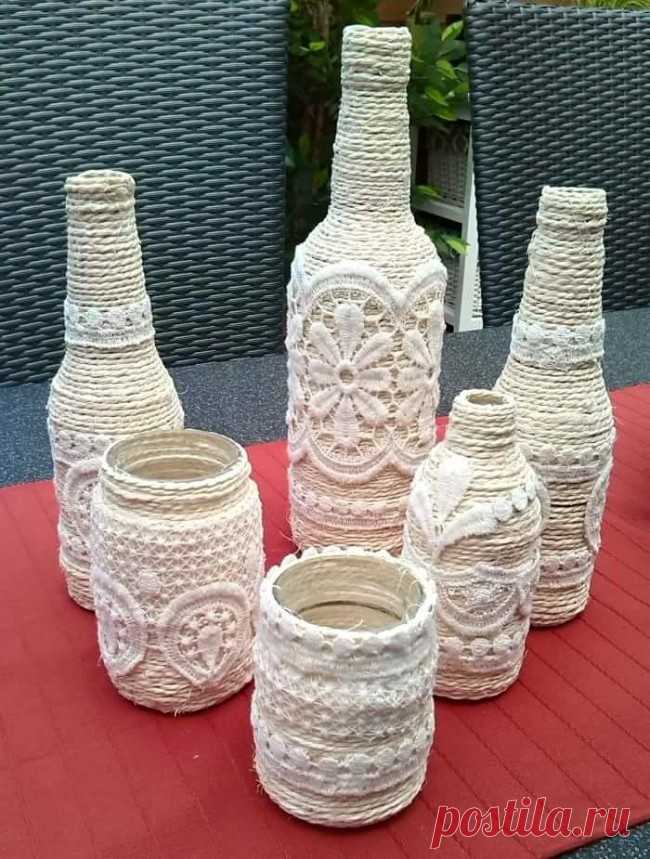 Декор бутылок своими руками: 90 идей создания украшений для дома