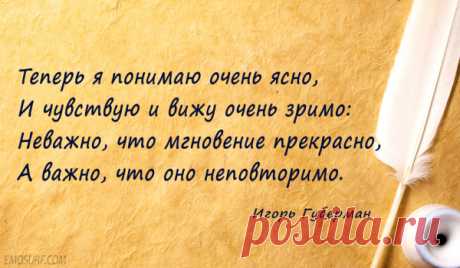 Невероятно искрометные "гарики" Игоря Губермана
