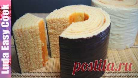 Вкуснейший Немецкий ПИРОГ-ДЕРЕВО Баумкухен - German Layered Cake Baumkuchen recipe