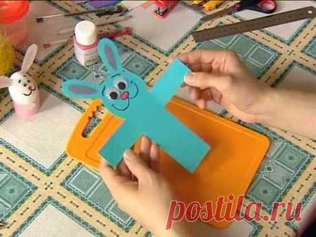 ▶ HAND MADE Пасхальный кролик и яйцо - YouTube