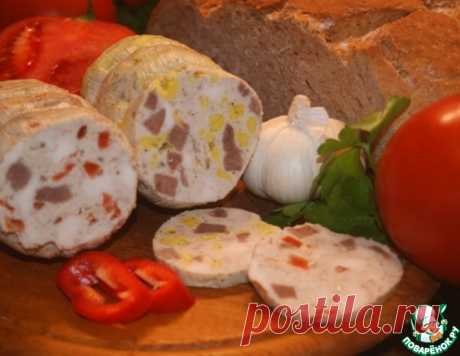 Куриная ветчина с языком и пикантными гранулами – кулинарный рецепт