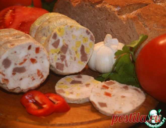 Куриная ветчина с языком и пикантными гранулами – кулинарный рецепт