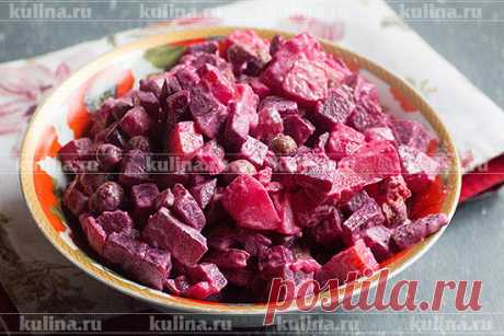 Салат из свеклы с горошком – рецепт приготовления с фото от Kulina.Ru