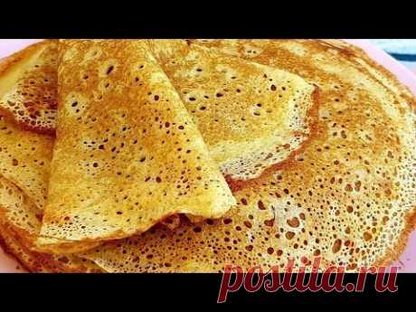 Идеальный Рецепт Блинов проверенный годами. Получаются тонкие и вкусные блинчики!!! Блины на молоке.