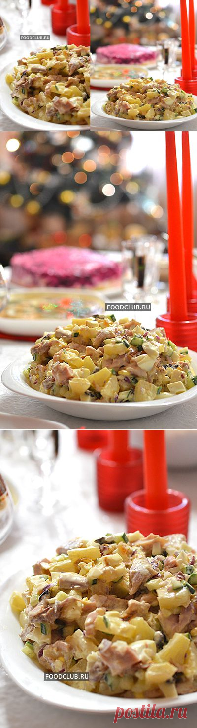 Лучшие вариант праздничного салата с курицей