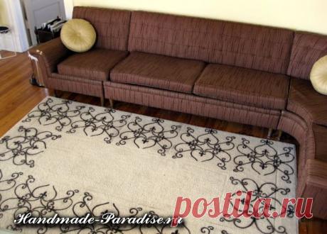 Декорирование однотонного паласа