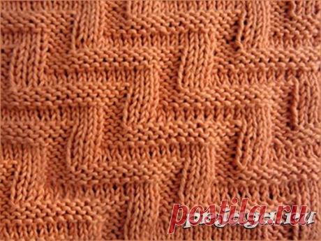 Узор «Лабиринт» спицами