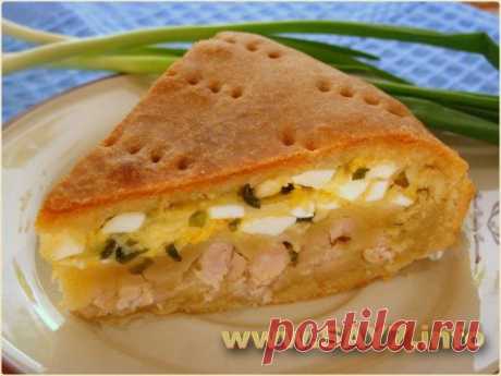 Мясной пирог с сыром