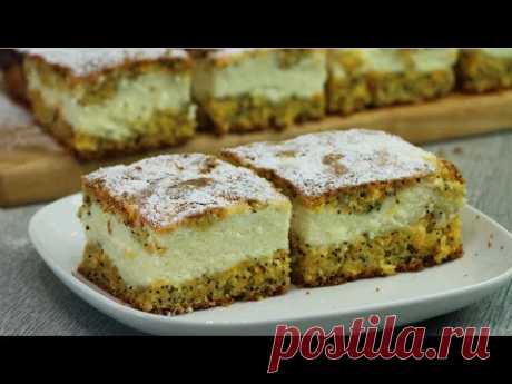 Морковный пирог с творогом. Простой и очень вкусный