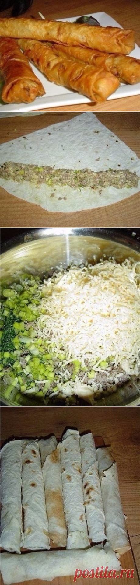 Горячая закуска из лаваша