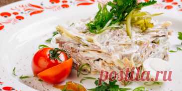 САЛАТ *ВОЛОГОДСКИЙ* (СОВЕТСКАЯ КУХНЯ)