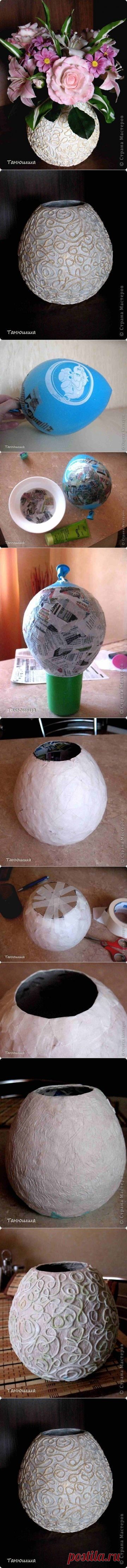 How to DIY Vase from Recycled Paper