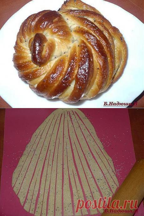 Крученые плюшки (способы формовки плюшки - пошагово).