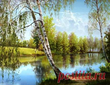 Пейзажи.Художник Владимир Краевский. 2часть.