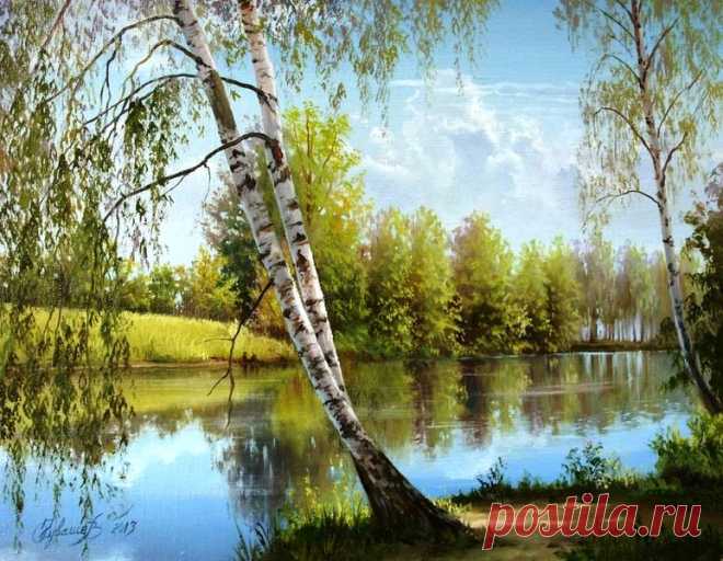Пейзажи.Художник Владимир Краевский. 2часть.