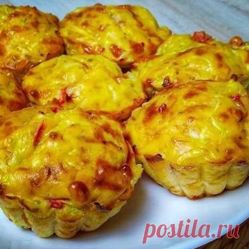 Кабачково-сырные маффины
