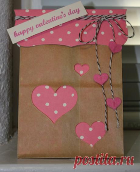 CAS152 and CAS150 Valentine's Day Gift Bag by amethystcat - Cards and Paper Crafts at Splitcoaststampers