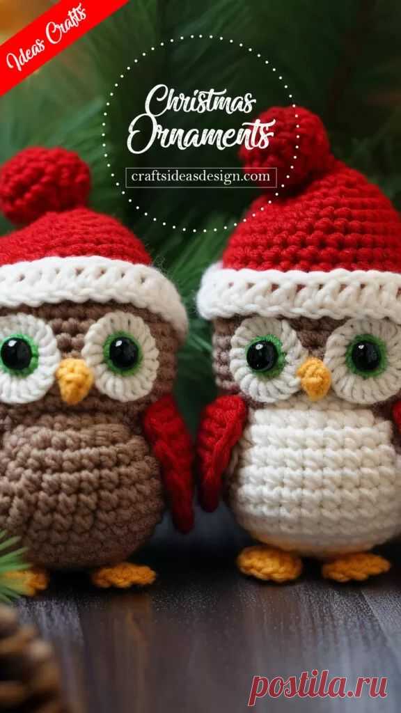 Рождественские украшения крючком Amigurumis - Идеи для поделок