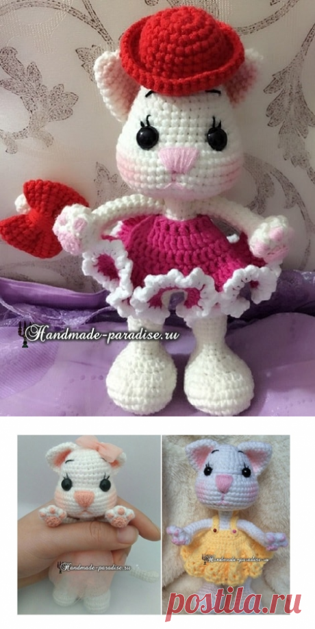 КОТЕНОК крючком - вязание амигуруми - Handmade-Paradise