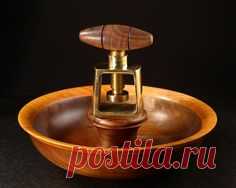 Wood Nut Cracker Bowl by BradSearsWoodturner on Etsy…