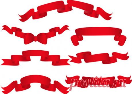 Red ribbon banners set vector Free vector in Encapsulated PostScript eps ( .eps ) vector illustration graphic art design format format for  1.30MB