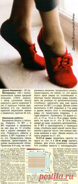Следки-башмачки крючком / Вязаные крючком аксессуары / PassionForum - мастер-классы по рукоделию