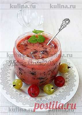 Конфитюр из крыжовника с белым шоколадом