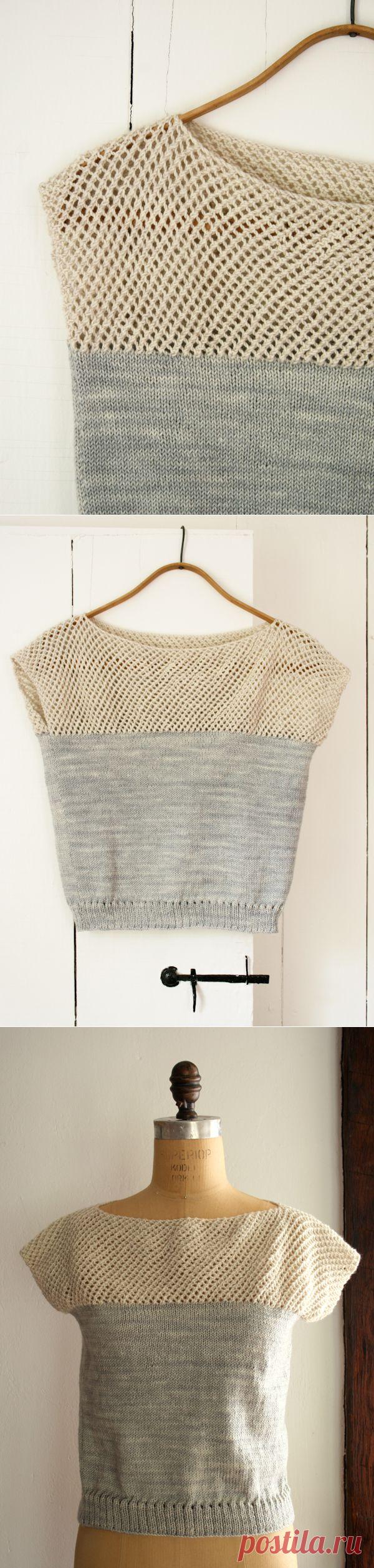 Лоры Loop: Cap рукавом решетки Топ - Перл Bee - Вязание крючком Швейные Вышивка Ремесла Модели и идеи!