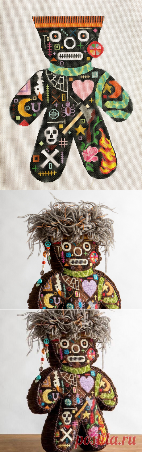 Lienzo de punto de aguja de muñeca vudú – Aguja NOLA