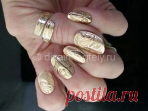 Ногти с металлическим эффектом | Блог Соколовой Марины