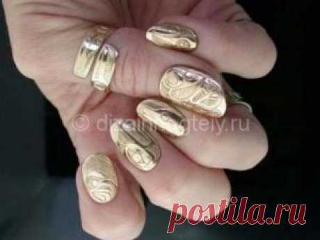 Ногти с металлическим эффектом | Блог Соколовой Марины