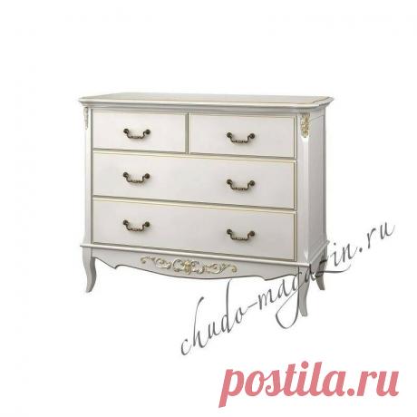 Комод цвета слоновая кость с 4-мя выдвижными ящиками большими и малыми купить по цене 66 000 руб. в Москве — интернет магазин chudo-magazin.ru