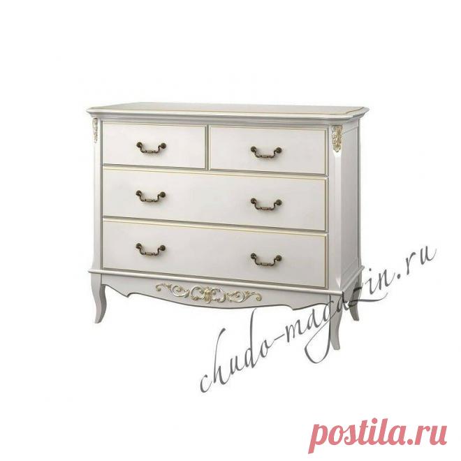 Комод цвета слоновая кость с 4-мя выдвижными ящиками большими и малыми купить по цене 66 000 руб. в Москве — интернет магазин chudo-magazin.ru