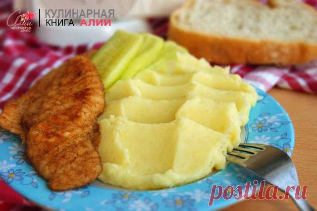 658. Куриное филе в сухарях с картофельным пюре - очень нежное (для детей)