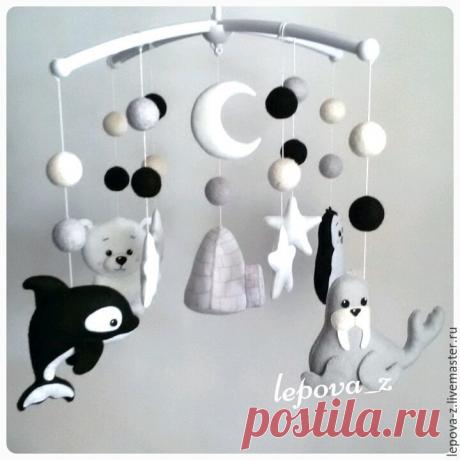 Мобиль "Животные Арктики" черно-белый – купить в интернет-магазине на Ярмарке Мастеров с доставкой Мобиль &quot;Животные Арктики&quot; черно-белый - купить или заказать в интернет-магазине на Ярмарке Мастеров | Малыши в первый месяц - полтора видят окружающий&hellip;