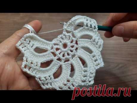 FANTASTIC Beautiful Flowers Crochet Pattern Knitting Online Tutorial for beginners Tığ işi örgü