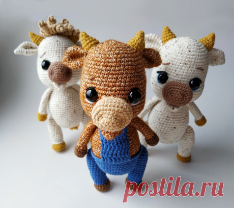 PDF Бычок Тимоша крючком. FREE crochet pattern; Аmigurumi animal patterns. Амигуруми схемы и описания на русском. Вязаные игрушки и поделки своими руками #amimore - корова, коровка, телёнок, бык, бычок.