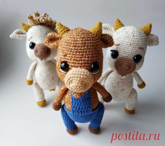 PDF Бычок Тимоша крючком. FREE crochet pattern; Аmigurumi animal patterns. Амигуруми схемы и описания на русском. Вязаные игрушки и поделки своими руками #amimore - корова, коровка, телёнок, бык, бычок.