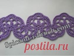 Красивое ленточное кружево крючком — Сделай сам, идеи для творчества - DIY Ideas