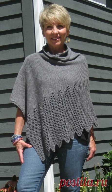 This pattern is available in English and Norwegian.Knitters of all levels can make this stylish poncho creating a satisfying experience to knit.This poncho was designed keeping diversity in mind. I wanted to create a garment that could be worn as a casual, everyday piece as well as being dressy depending on the occasion and what you are wearing underneath. The seed stitch trim and cowl add to the quality of the design giving it a classy look. As a bonus, the poncho folds s...