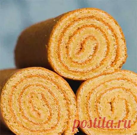 Домашний бисквитный рулет: фото рецепт, приготовление, ингредиенты