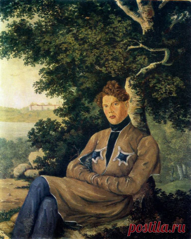(2) Facebook
"Портрет драматурга, поэта Андрея Николаевича Муравьева" (масло, 1839) 
© Предоставлено Государственным музеем-заповедником "Тарханы"