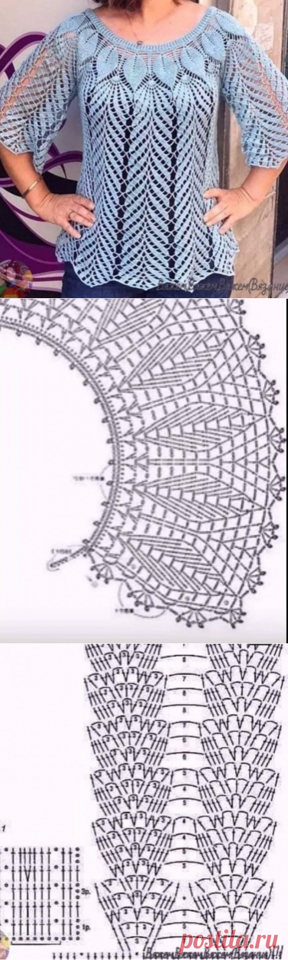 Ажурный комплект крючком