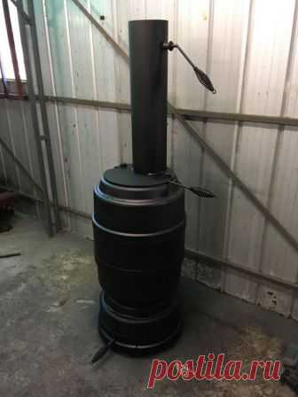 Печь из тормозных барабанов Небольшая статья, как сделать печь из старых тормозных барабанов грузовых автомобилей. Для изготовления печи мастер-самодельщик использовал следующие Инструменты и материалы:-УШМ;-Диски отрезные и шлифовальные;-Сварочный аппарат;-Тиски;-Тормозные барабаны;-Металлический лист;-Металлическая