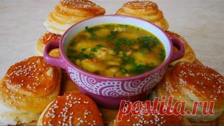 СЛОЕНЫЕ булочки и ГРЕЧНЕВЫЙ СУП с грибами и картофельными клёцками ВЫПЕЧКА и КУЛИНАРИЯ