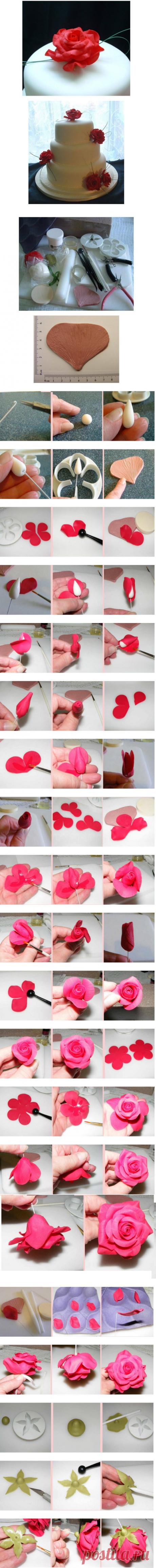 Свадебные торты и цветы из домашней мастики своими руками. Фото,рецепты